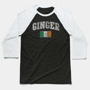 Ginger Irish Flag Ireland St Patricks Day Baseball T-Shirt